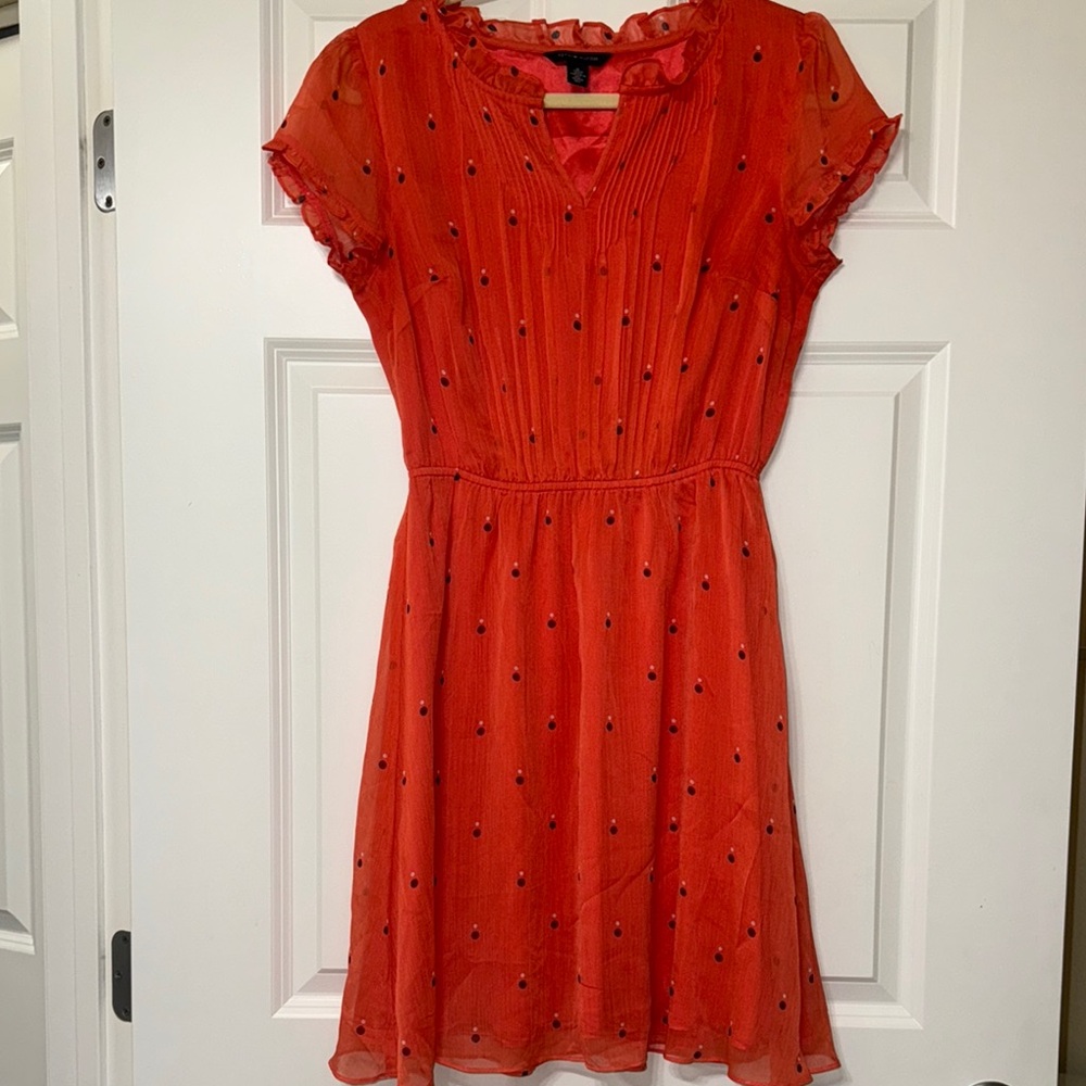 Tommy Hilfiger Coral Polka Dot Dress
